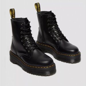 Dr. Marten Jadon smooth leather platform boots